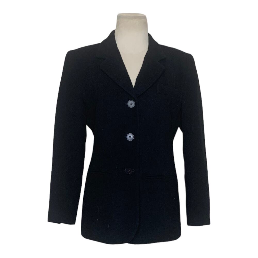 Norton McNaughton vintage black wool 3 buttons blazer size 8P